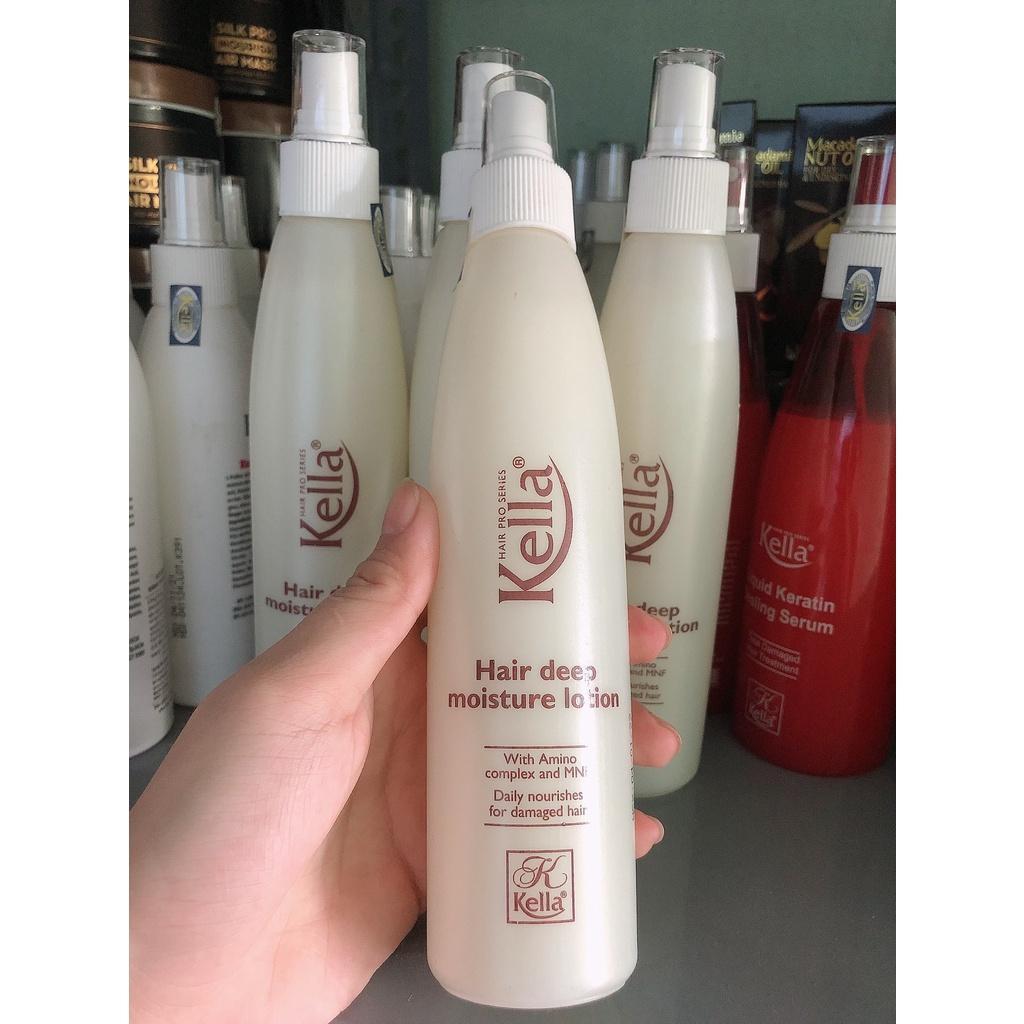 Xịt dưỡng làm mềm tóc Kella Hair Deep Moisture Lotion 250ml