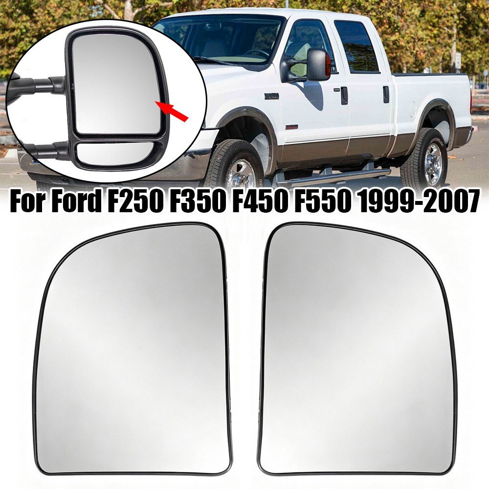 Dành Cho Xe Ford F250 F350 F450 F550 1999-2007 Mặt Trắng Có Kính Gương Trên Làm Nóng