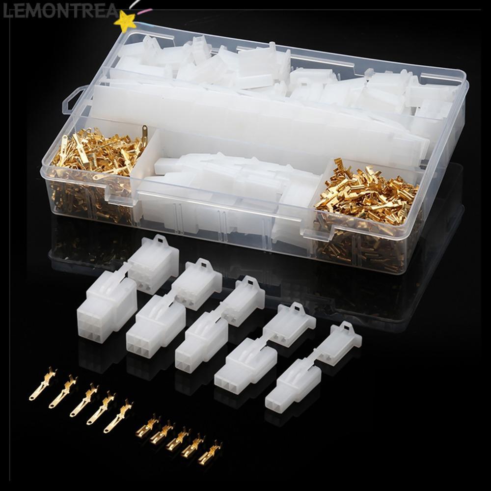 LEMONTREAL 580 Chiếc Pin Header Connector, Pin Count 2 3 4 6 9 Crimp Terminal Wire Connector Kit, Bộ