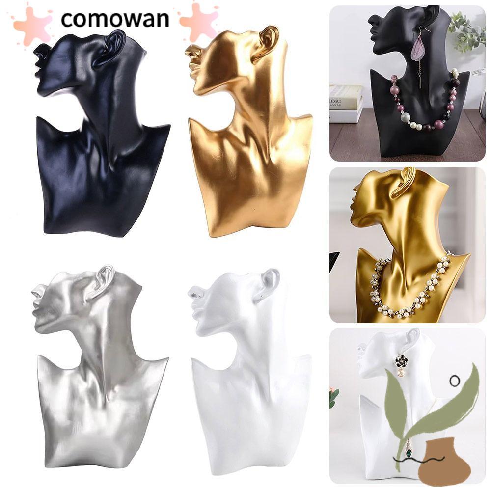 COMOWAN Giá đựng đồ trang sức, Giá trưng bày đồ trang sức hình nộm độc đáo, Đồ trang sức thủ công Đồ