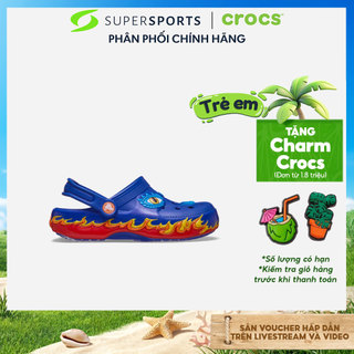 Giày Clog Trẻ Em Crocs Iam Dragon Lights Classic - Xanh Dương - 212509-4KZ