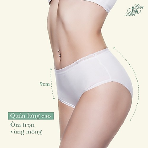 Combo 7 quần lót cotton lưng cao Bon Bon Basic - BSCS6002