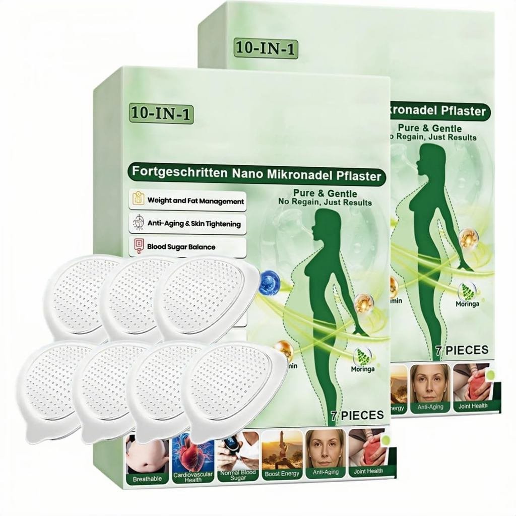 2026New Moringa Bio-Alkaline Patch，Horseradish tree10Combination1Nano Micro-Needle Patch，Gentle and 