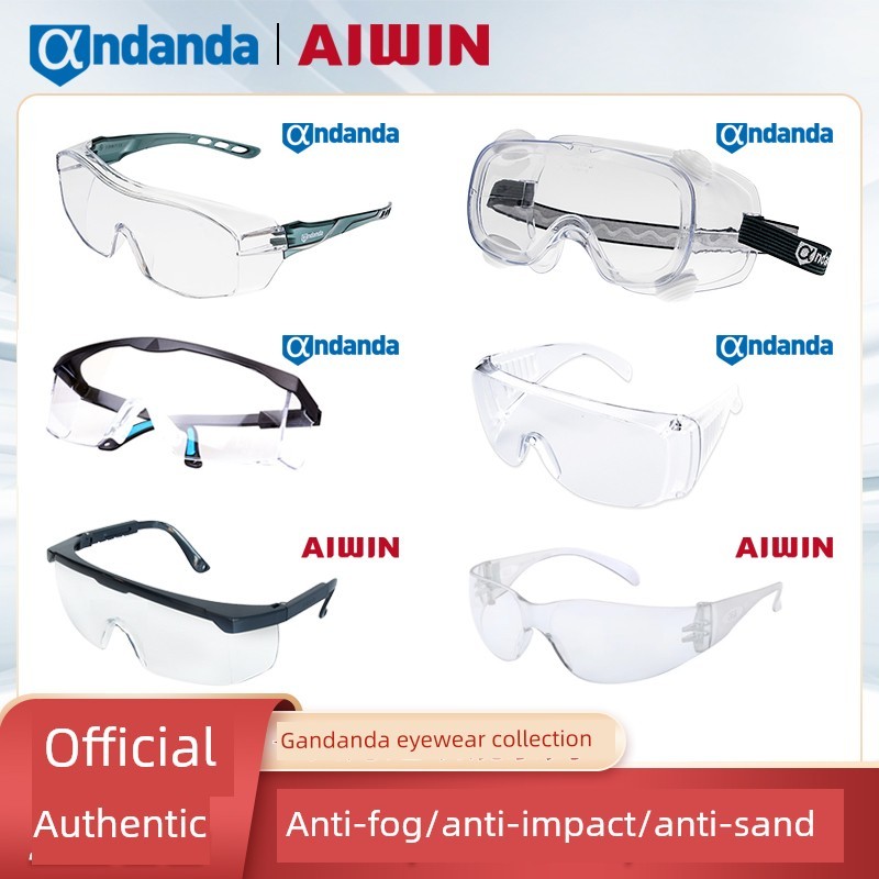 Kính Andanda AIWIN Kính Chống Sương Mù Chống Bụi Kính Chống Cát Nam Kính Bảo Vệ Chống Gió Công Nghiệ
