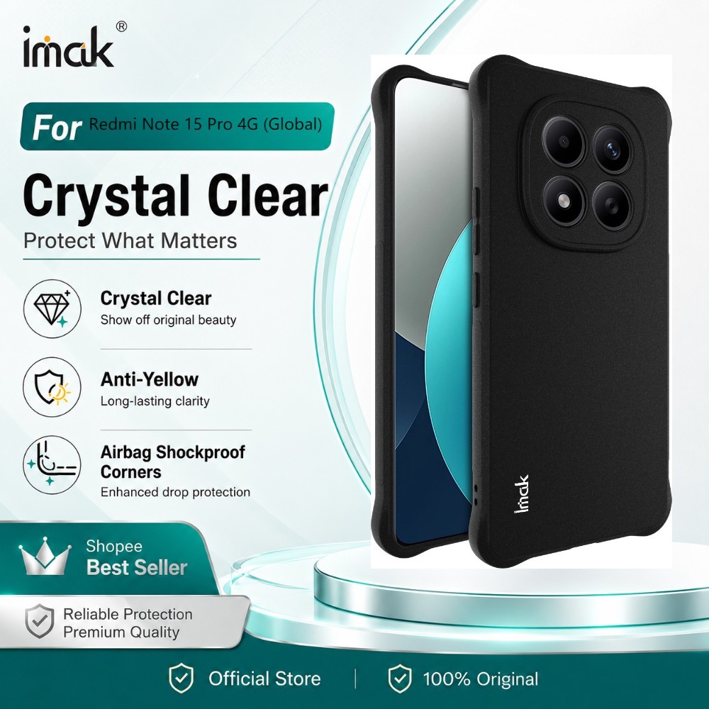 Ốp Lưng Cho Redmi Note 15 Pro 4G Global TPU Mềm Chống Sốc Chống Vân Tay CA0002