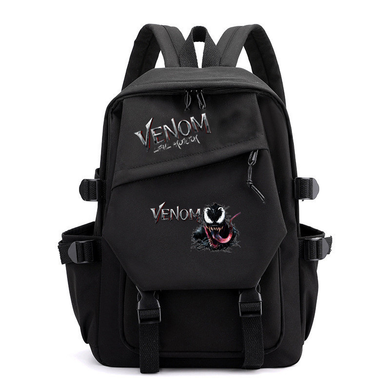 Venom Marvel chống anh hùng Eddie Brock Venom sinh viên ba lô hoạt hình túi du lịch ngoài trời thời 