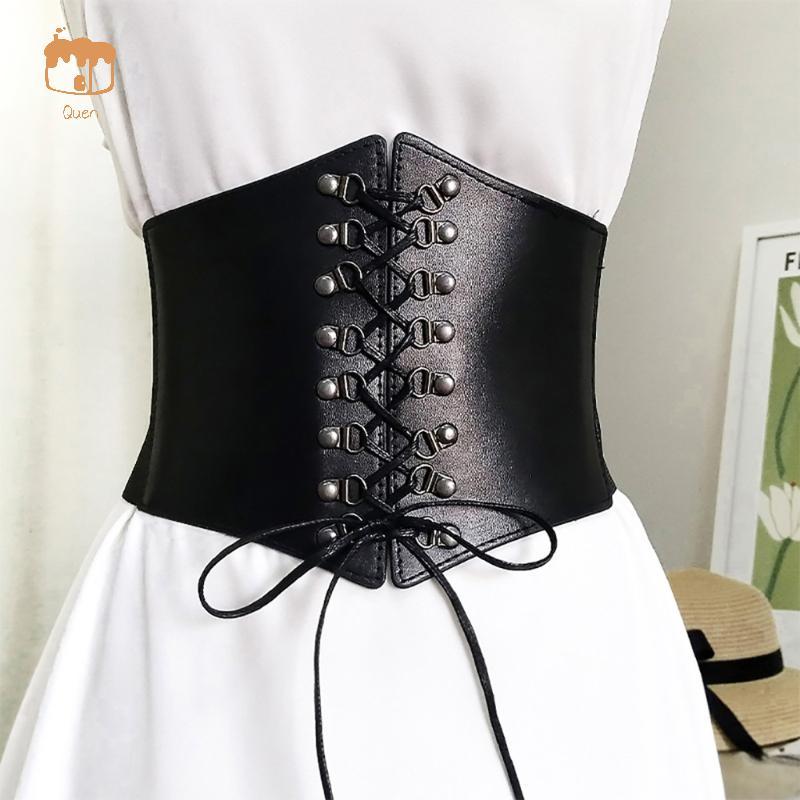 Quen Steampunk Underbust Corset Khóa Băng Corset Da Pu Rộng Giảm Béo Cơ Thể