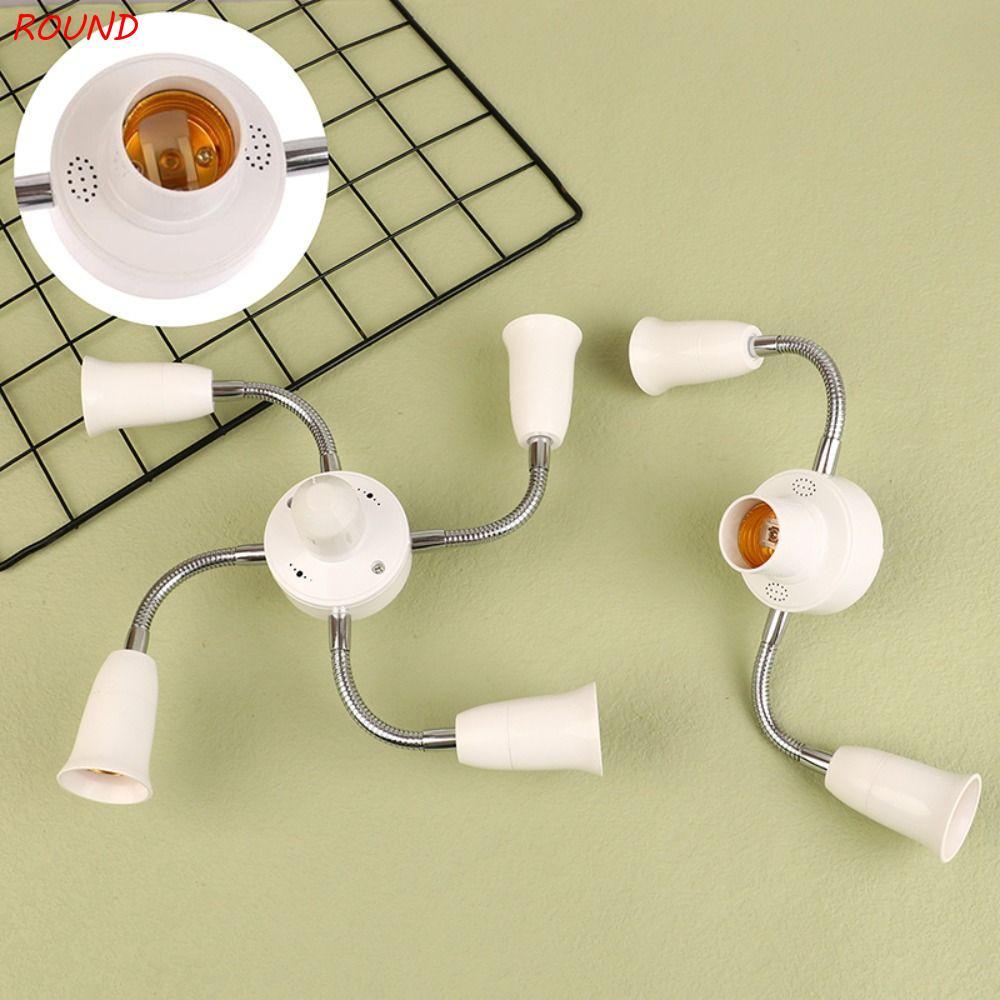 Bộ chia ổ cắm đèn TRÒN E27, Bộ chuyển đổi bóng đèn linh hoạt Bộ chuyển đổi giá đỡ đèn E27, bền 2 / 3