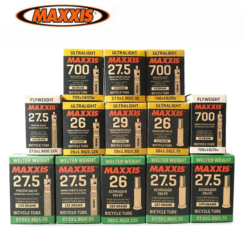 MAXXIS Siêu Nhẹ Xe Đạp Bên Trong Ống Tất Cả Kích Thước 20 26 27.5 29 700C AV FV Chống Nổ MTB Xe Đạp 
