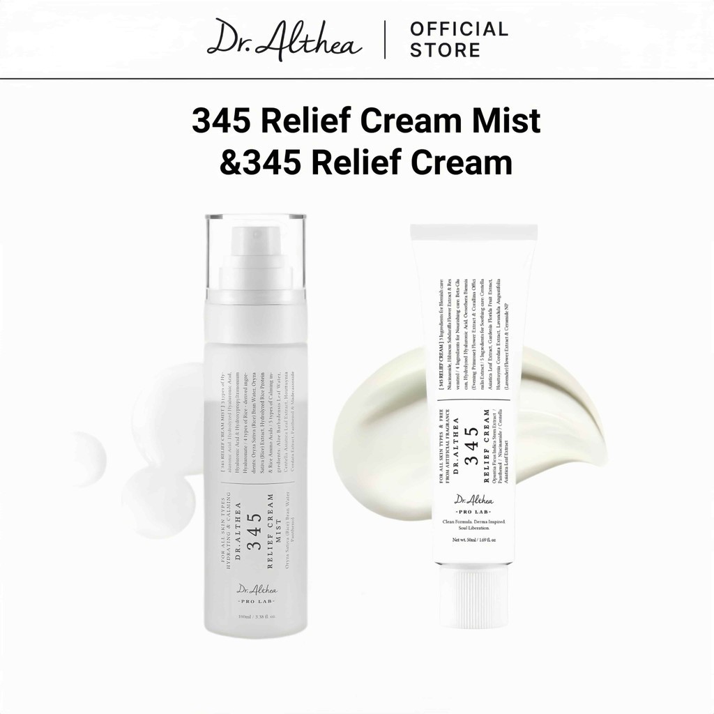 Bộ sản phẩm Dr. Althea 345 Repair Set | 345 Relief Cream 50ml + 345 Relief Cream Mist 100ml