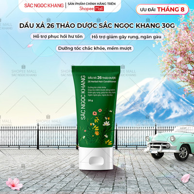 [SIZE NHỎ 30G] Dầu Xả 26 Thảo Dược Sắc Ngọc Khang - Dưỡng Tóc Mềm Mượt, Giảm Gãy Rụng, Hỗ Trợ Ngăn Gàu, Phục Hồi Tóc