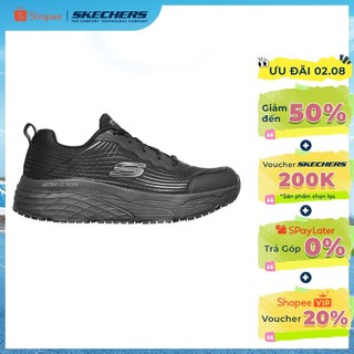 Giày Thể Thao Nam Skechers Work Max Cushioning Elite Slip Resistant Rytas Bảo Hộ Lao Động - 200021-BLK Online Sale