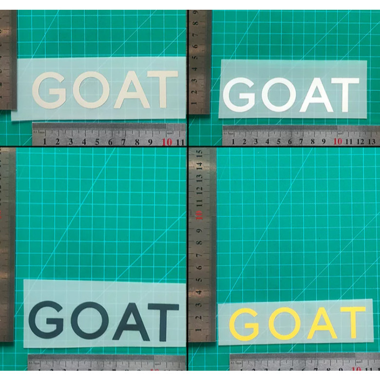 Bản vá bóng đá 丨 Logo nhà tài trợ Paris (GOAT) miếng vá áo truyền nhiệt (PVC / PET) DTF