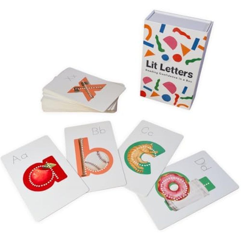 Lit Letters Phonics Flashcards - Âm thanh ABC mẫu giáo để đọc sớm
