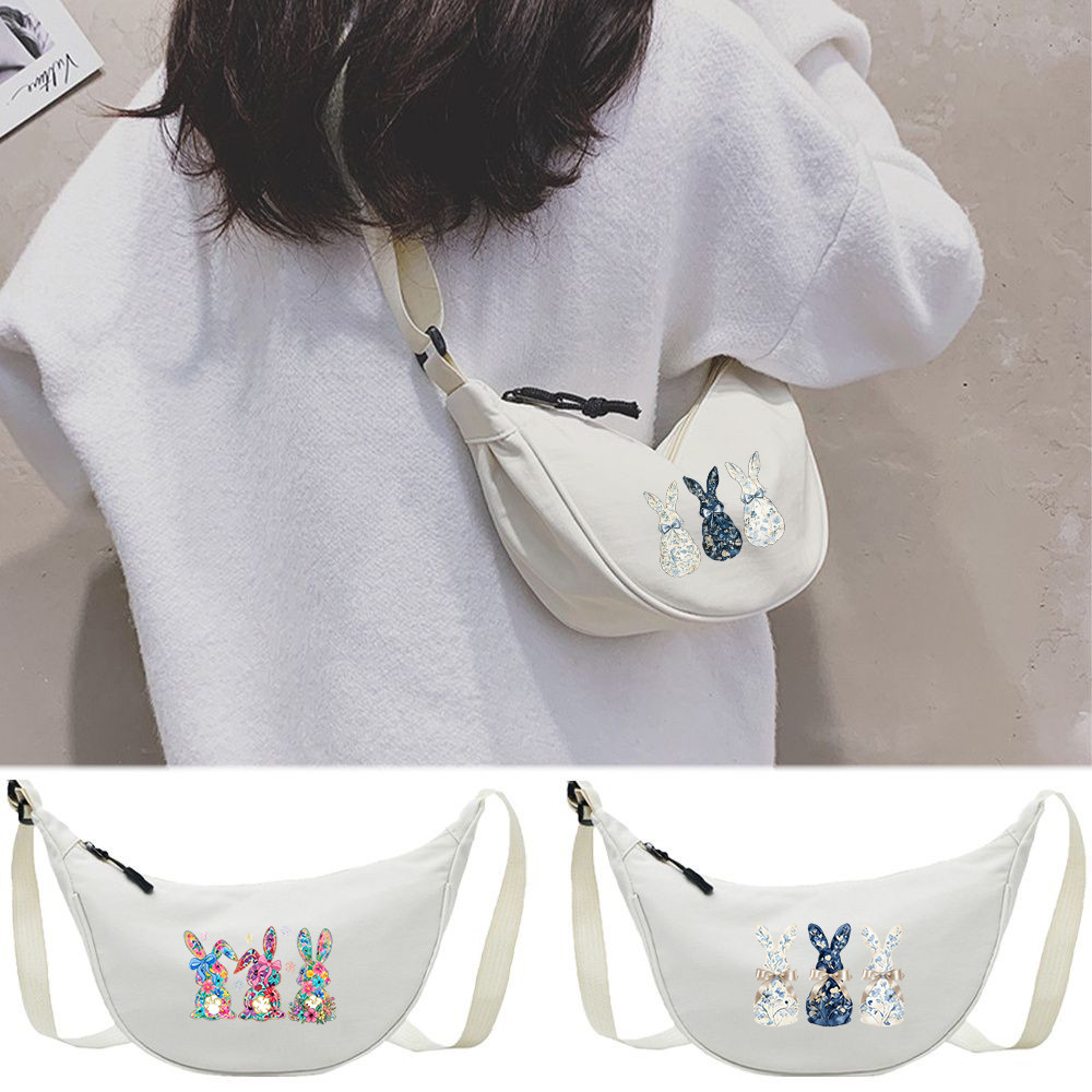 Túi đeo chéo nylon Chic Minimalist Nylon Dumpling Sling Bag Adjustable Strap Women Crossbody Bag Dec