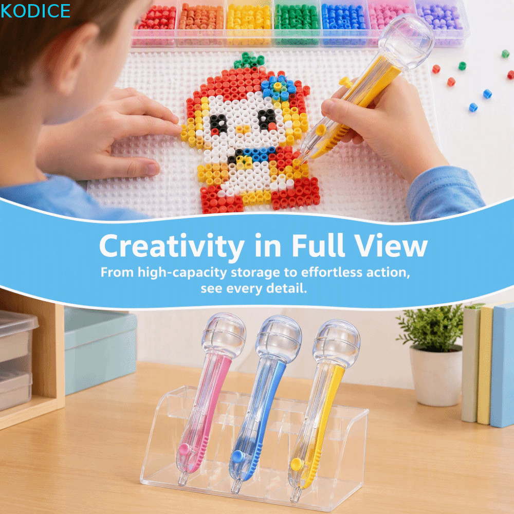 KODICE Melty Beads Dispenser, Creative Press Fuse Beads Pen, Handmade DIY Công cụ phụ trợ Nhanh 2.6m