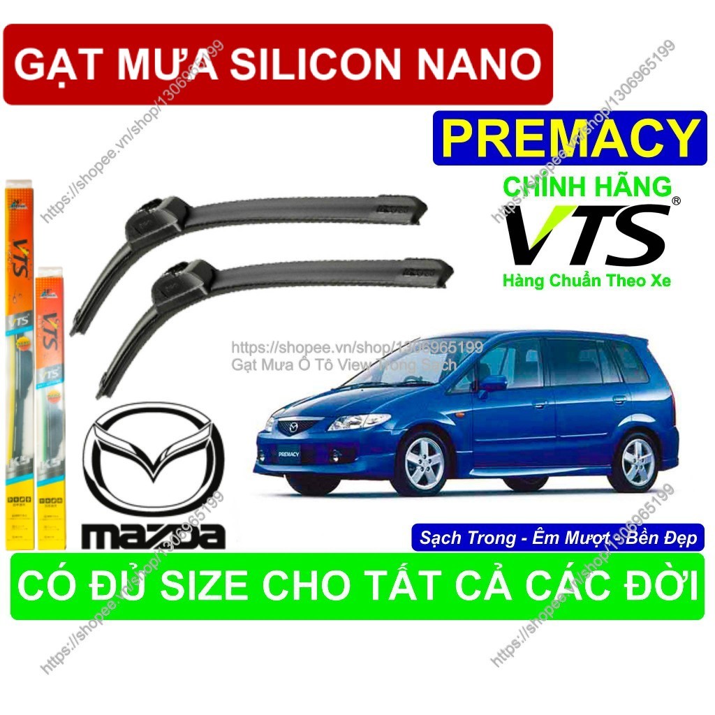 K5, Gạt Mưa Silicon Nano Kính Lái Mazda Premacy, Cặp Gạt Mưa K.ính Lái Mazda Premacy, Có Đủ Size C.h