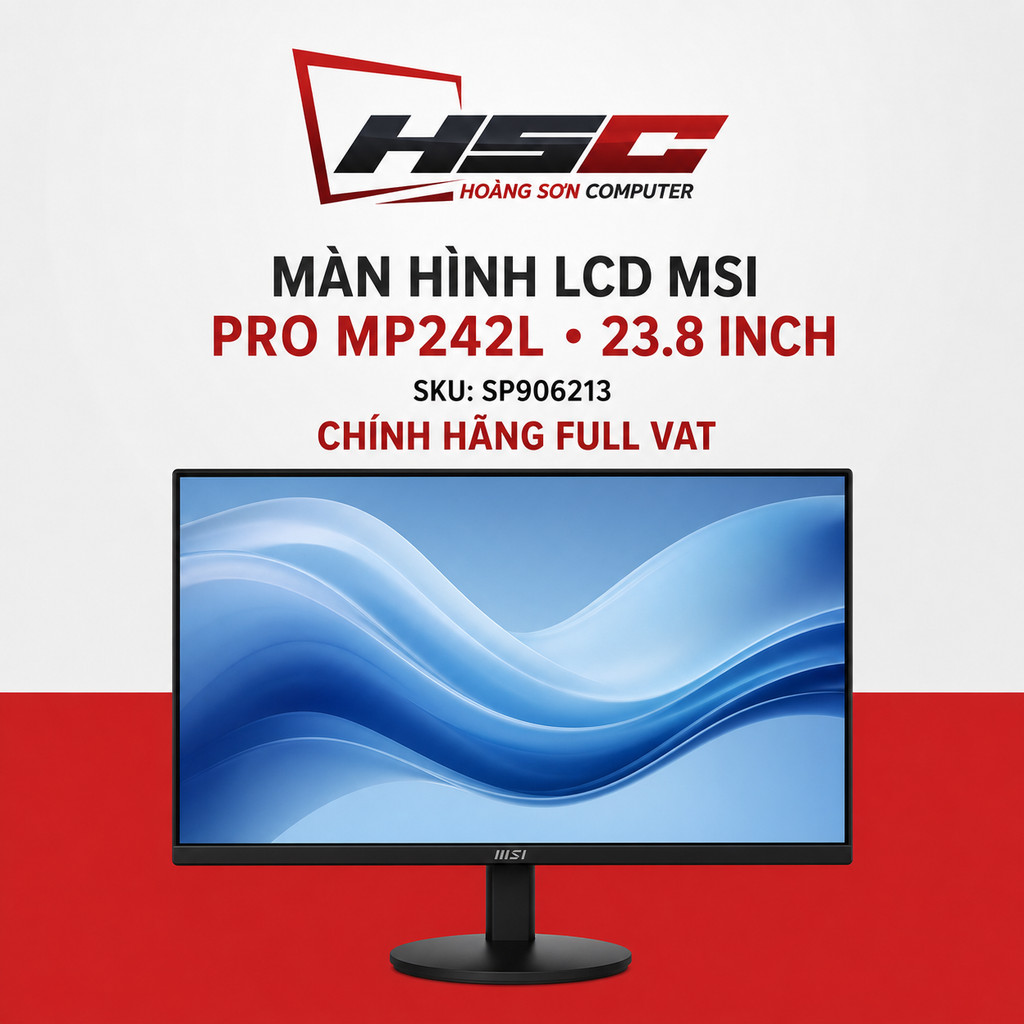 Màn hình LCD MSI PRO MP242L 23.8'' - HÀNG NEW CHÍNH HÃNG FULL VAT