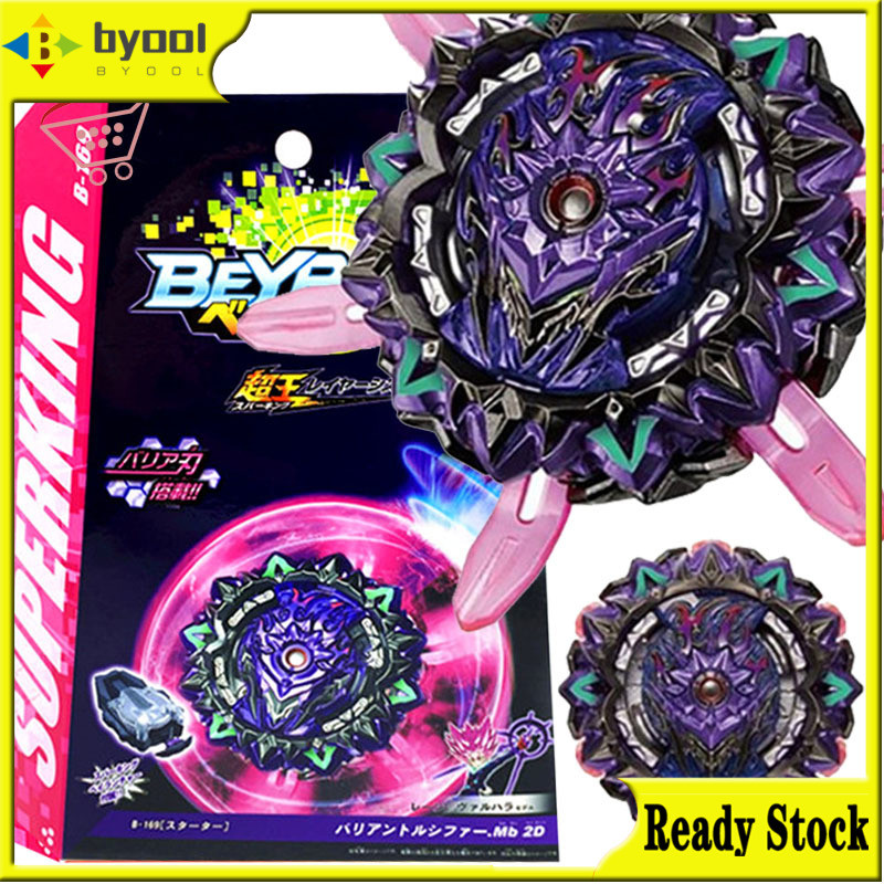 Byool Flame B-169 Variant Lucifer Beyblade Burst Set với Superking Bey Launcher