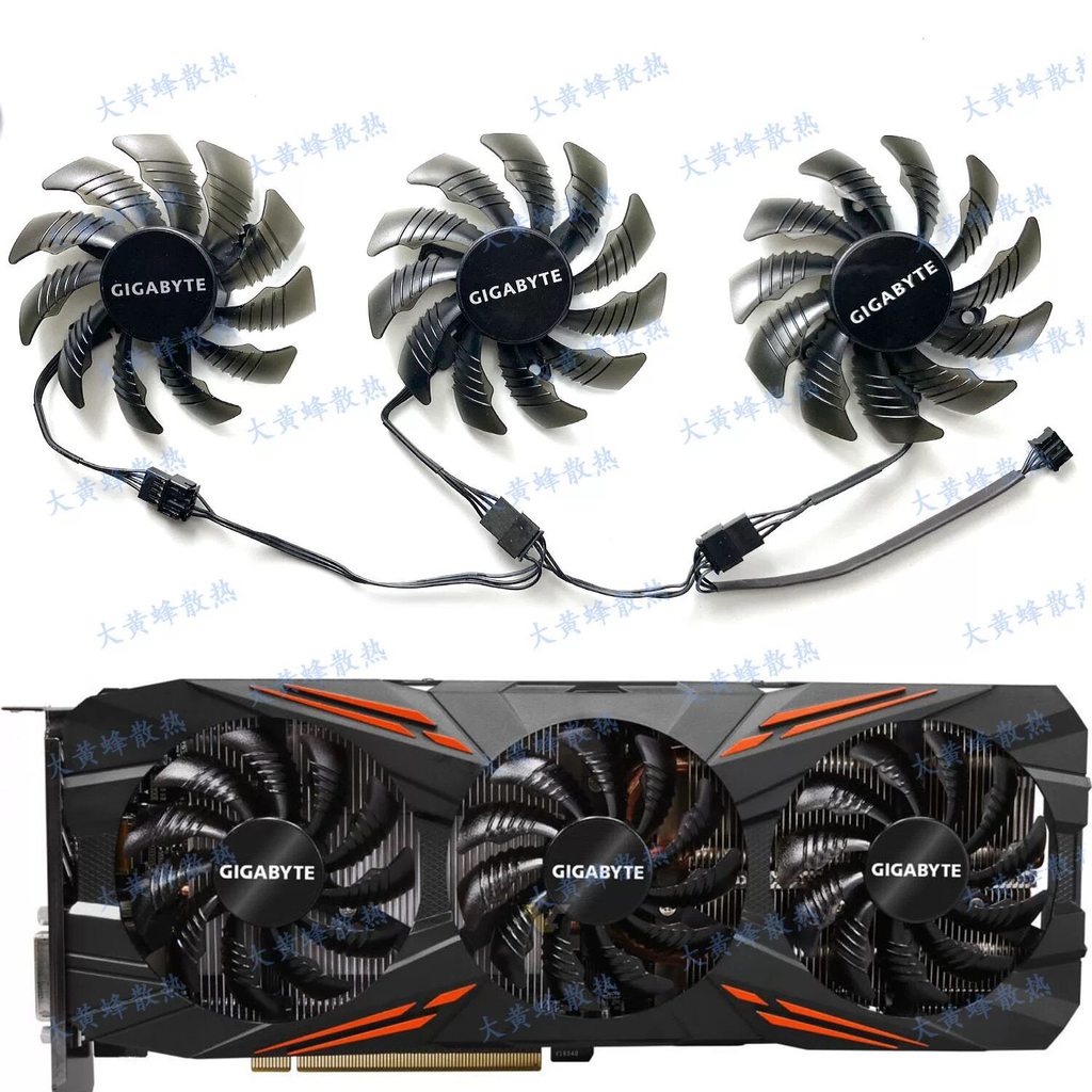 Quạt đồ họa GIGABYTE GTX1060 1070ti 1080 1080ti T128010SU