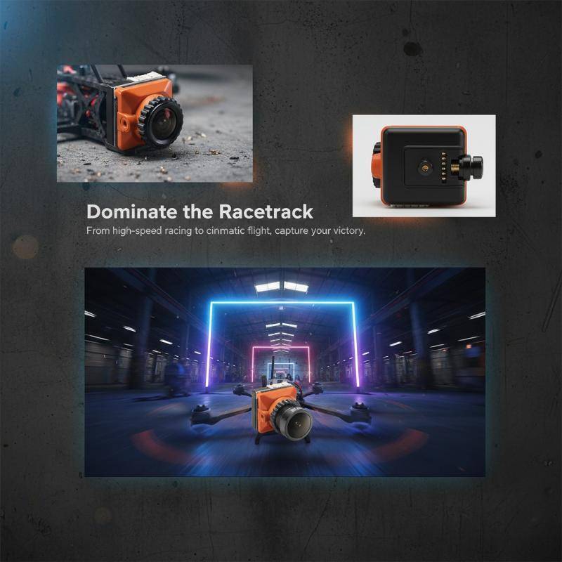 HENGHOME Mini FPV Camera Góc Siêu Rộng Độ Trễ Thấp Tốc Độ Khung Cao Cho Chuyên Nghiệp FPV Racingpeti