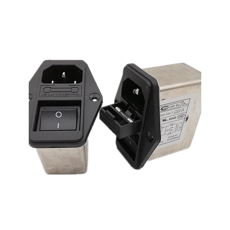 Bộ lọc nguồn Ổ cắm CANNY WELL CW2C-06A-T CW2B-10A Bộ lọc mô-đun nguồn