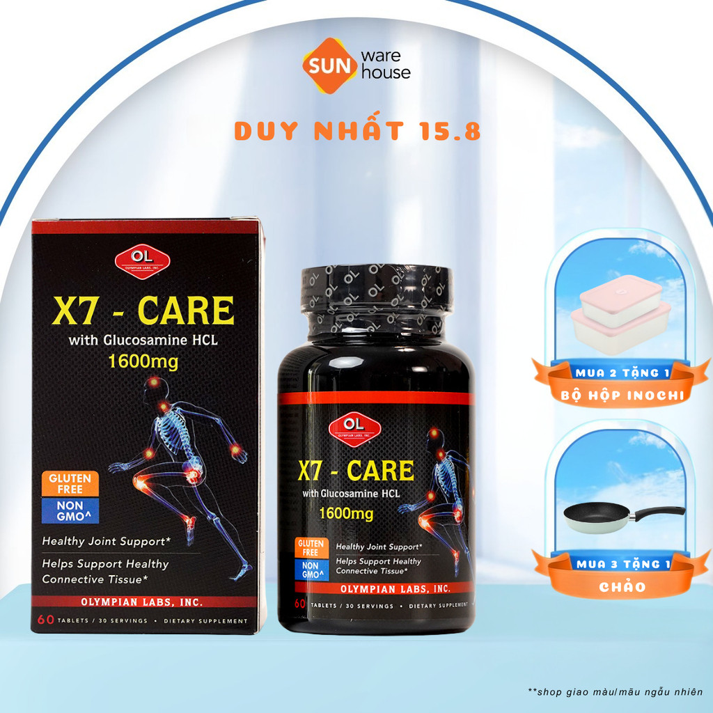 Viên Uống Chăm Sóc Xương Khớp Olympian Labs X7 Care Tăng Cường Canxi, Hỗ Trợ Giúp Xương Chắc Khoẻ Hộ