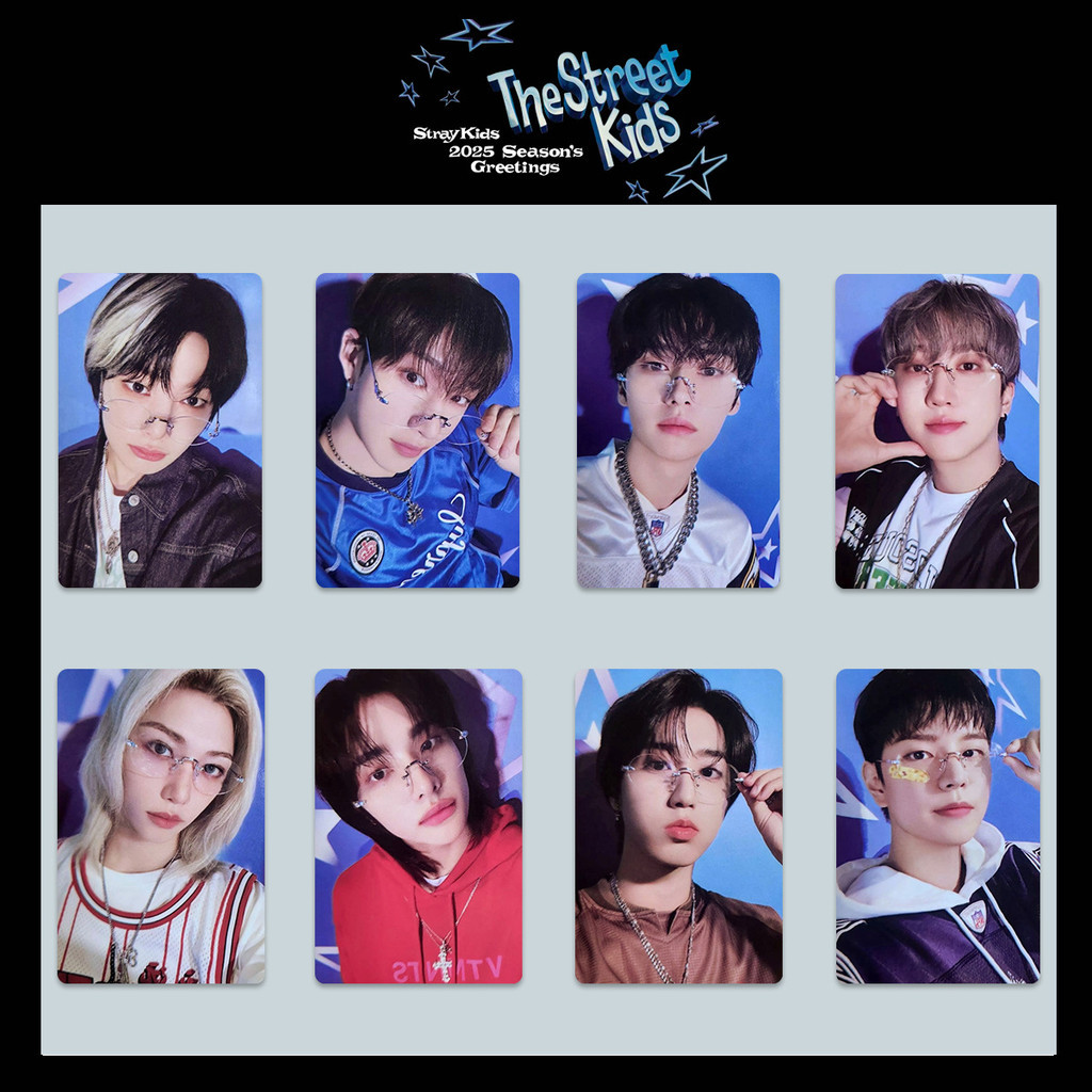 STRAY KIDS 2025 Lịch Để Bàn Photocard JYP Bonus Card THE STREET KIDS Japan YOU HERO