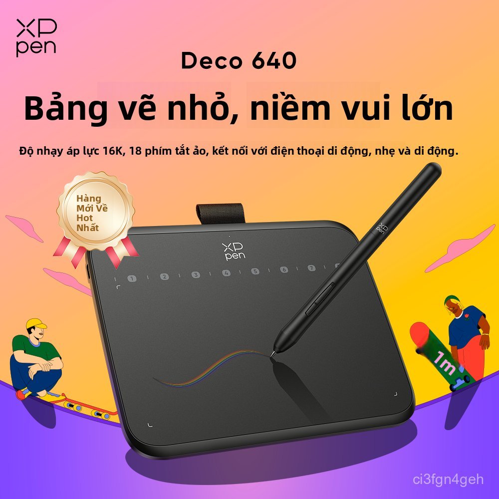 Bảng vẽ điện tử XPPen Deco 640 hỗ trợ kết nối điện thoại máy tính học tập