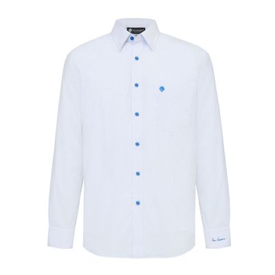 Áo sơ mi tay dài vạt tròn SAN SCIARO vải Cotton form REGULAR SS00000072