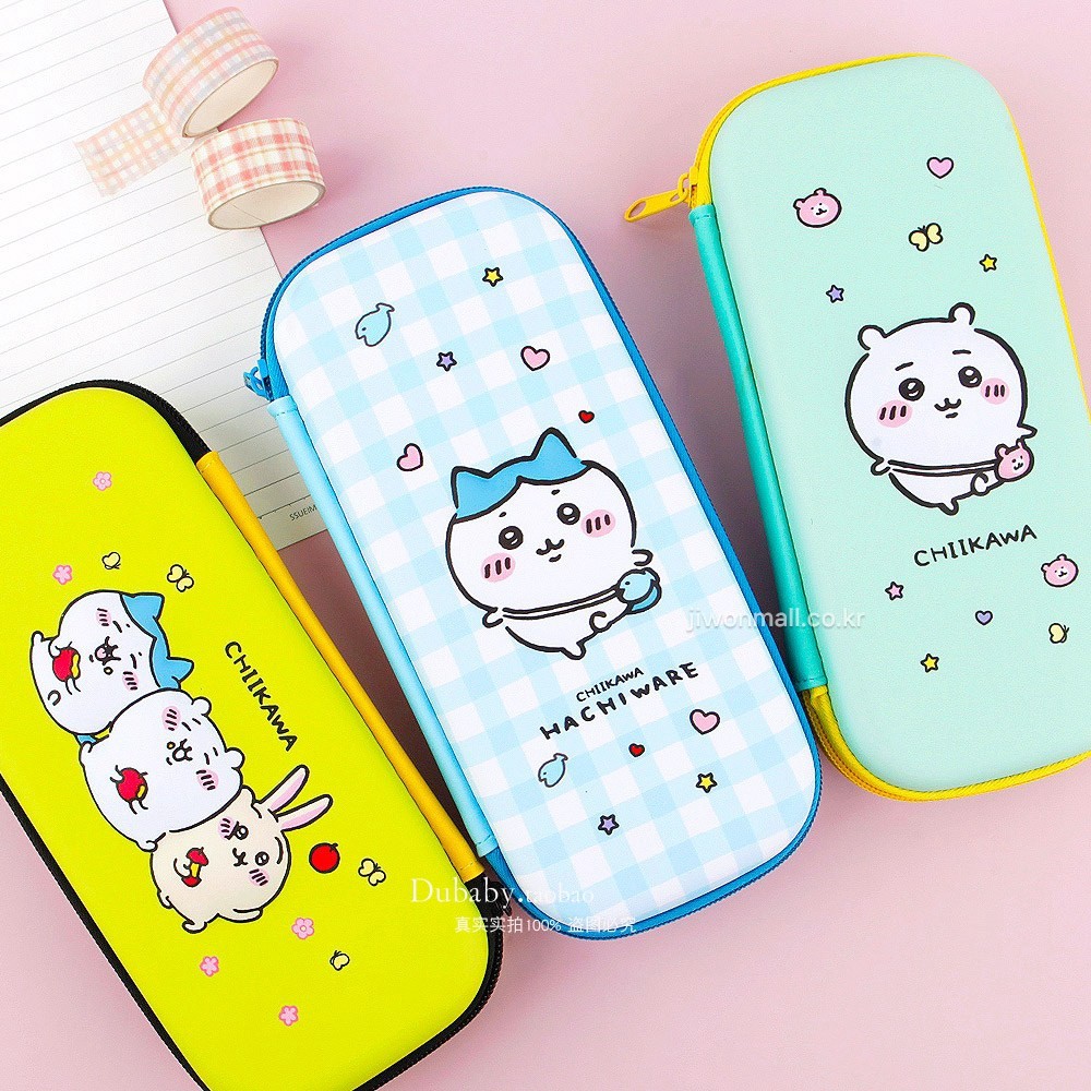 Hộp đựng bút chì chiikawa chiikawa chính hãng Hàn Quốc Uzachi 3D Phim hoạt hình ba chiều Túi văn phò