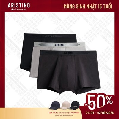ARISTINO Quần Lót Nam Boxer Cotton Organic ABX001EXP01 Cotton Co Giãn Thấm Hút Tốt Mềm Mại Thoáng Mát