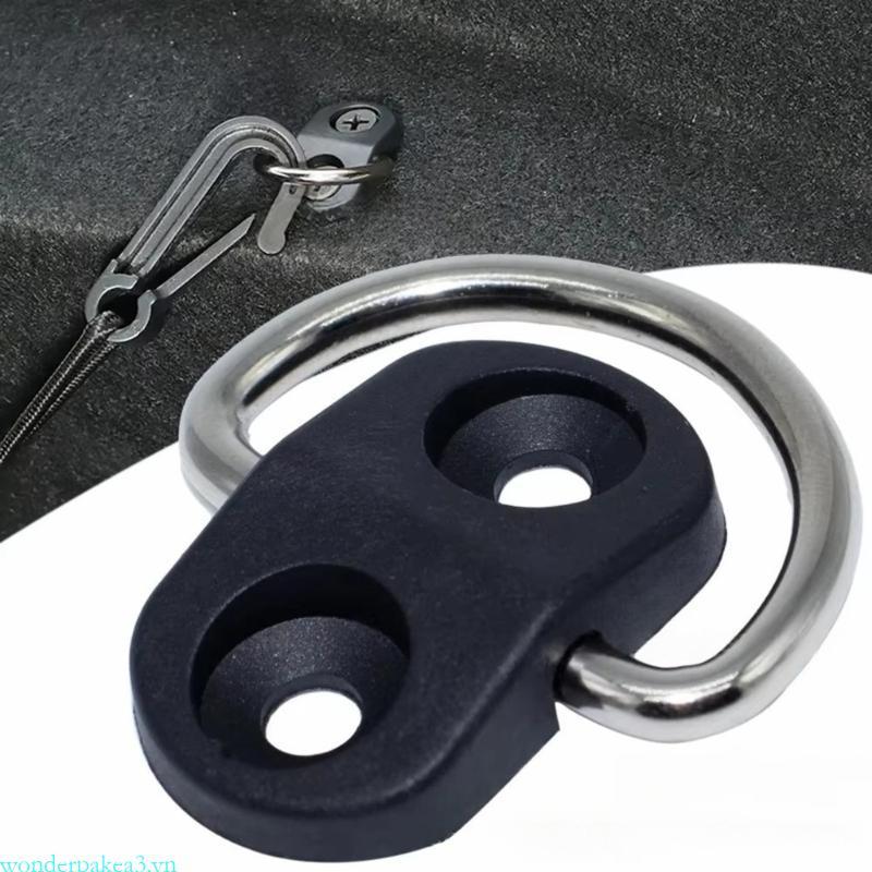 Wonderpakea3 Cargo Tie Down D Shape Kéo Móc Kim Loại Neo Nhẫn Cho Xe Tải Trailer 55lbs