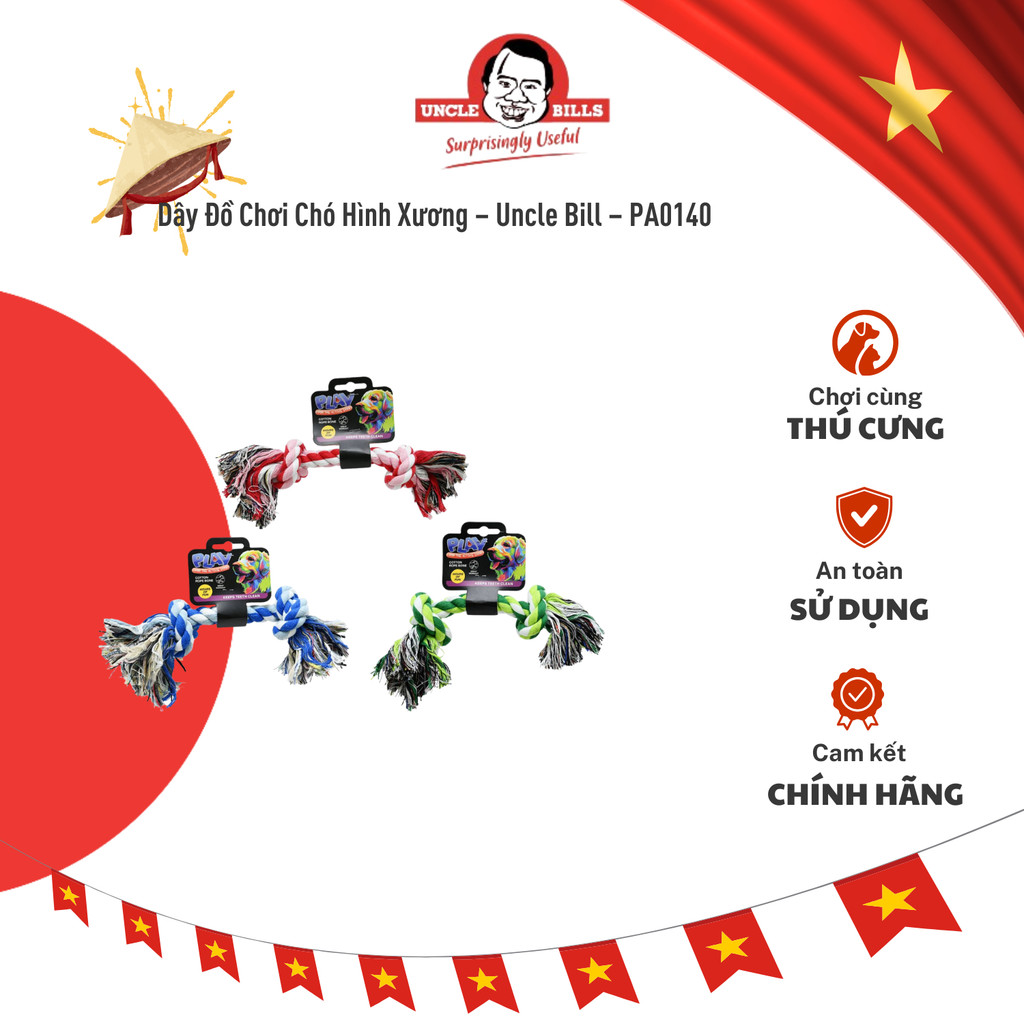 Dây Đồ Chơi Chó Hình Xương – Uncle Bill – PA0140