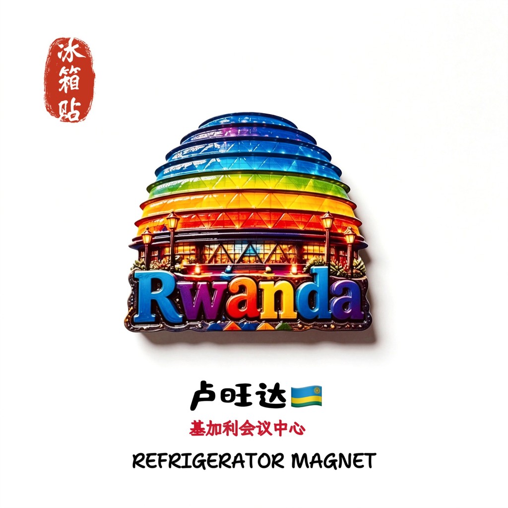 Trung tâm hội nghị Luwanda Kigali Sáng tạo Phong cách nam châm tủ lạnh từ tính ba chiều có giá trị c