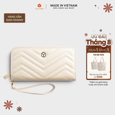 Ví Yuumy ( Thời trang nữ kiểu cầm tay dáng dài - Ví da Seasand YV72)