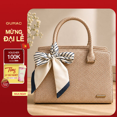 NEW Túi Xách Tay Nữ GUMAC Dáng Hộp Đứng Nhỏ Gọn Dễ Phối Đồ Thanh Lịch Công Sở TXG05034