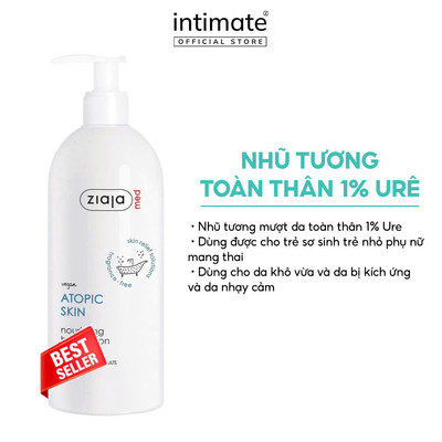 Nhũ Tương Toàn Thân 1% Urê Ziaja Med Atopic Skin Dermatological Formula Giúp Làm Mềm Da 400ml