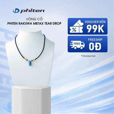 Vòng Cổ Phiten Rakuwa Necklace Metax Teardrop Hỗ Trợ Cân Bằng Cơ Thể Chăm Sóc Sức Khỏe Phong Cách Thời Trang