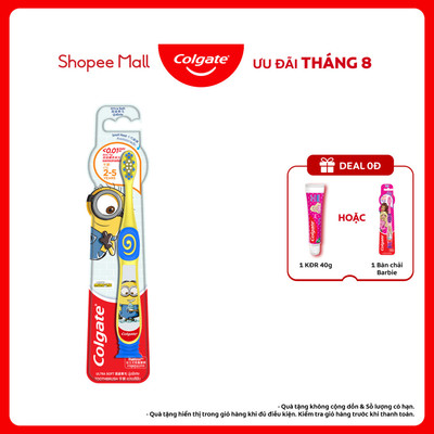 Bàn chải đánh răng điện Colgate Sonic Minion dành cho bé công nghệ sóng âm