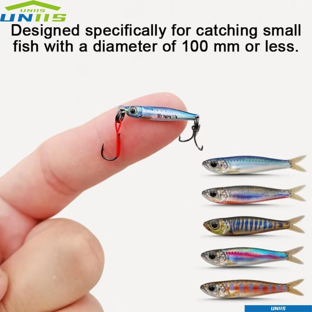 UNIIS Mini Jig Mồi, Bionics Design 1.5 / 3g / 5g Trọng Lượng Micro Jigging Mồi, Mini Bionic Mini Sha