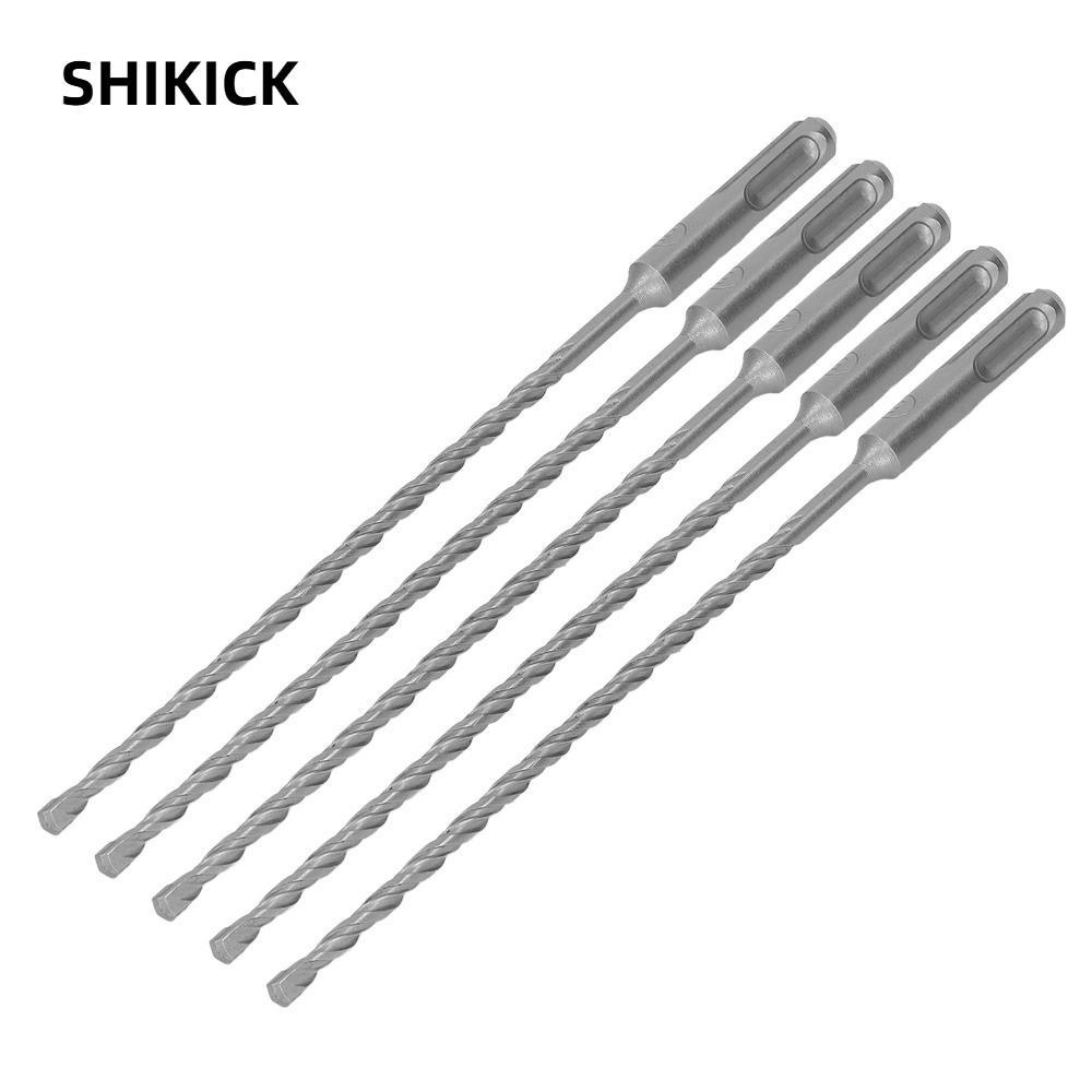 SHIKICK 5 Mũi khoan búa quay, Mũi khoan tác động hai sợi chéo xoắn ốc hai loại sáo, mũi khoan cacbua
