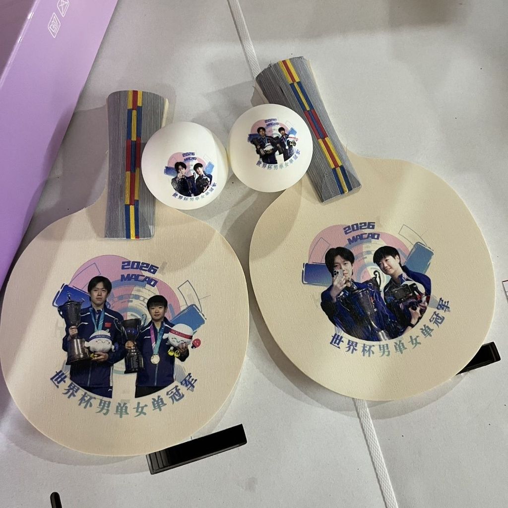 Bóng Bàn Sun Yingsha Wang Century Cup Championship Mini Vợt Kích Thước * mm Chân Dung Bóng Rơm Tenni