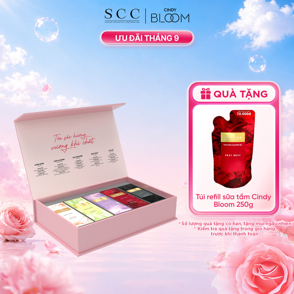 Bộ sưu tập nước hoa Cindy Bloom 5 mùi hương x 10ml