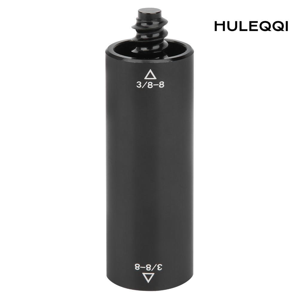 HULEQI Pool Extension Cue, 3 / 8-8 Răng Bida Đen Trục Giữa, Phụ Kiện Bi-a Nhôm 2OZ Pool Cue Extender
