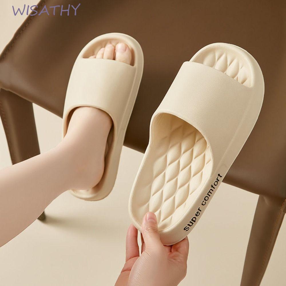 Dép đế dày ELMER1, Dép EVA đế mềm chống trượt nam, Giày gia đình đơn giản màu trơn thông thường Dép 