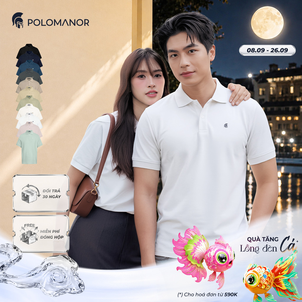 [DEAL LỄ 2/9] [BEST SELLER] Áo polo nam BASIC SYMBOL, POLO QUỐC DÂN vải cá sấu cotton interlock - PO