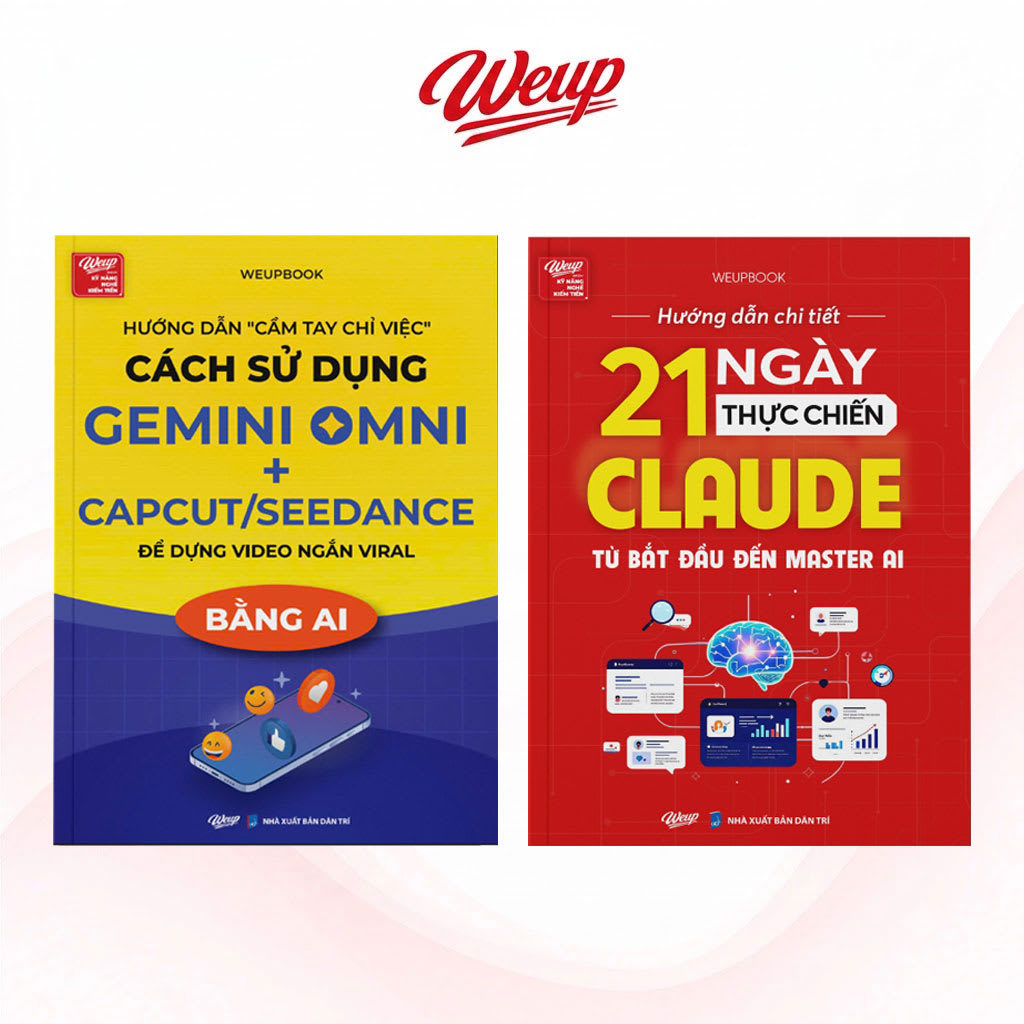 Sách Combo/Lẻ: Hướng Dẫn Cách Sử Dụng Gemini Omni Capcut/Seedance +  21 Ngày Thực Chiến Claude - 464
