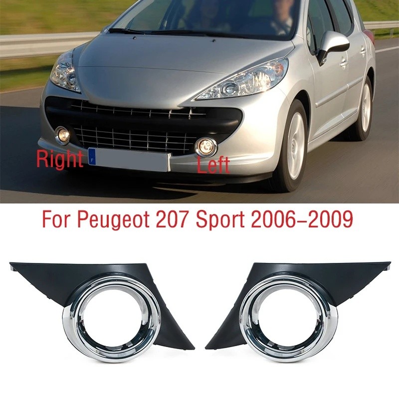 Dành Cho Xe Đạp Peugeot 207 Thể Thao 2006 2007 2008 2009 Xe Phía Trước Ốp Lưng Sương Mù Đèn Khung Ba