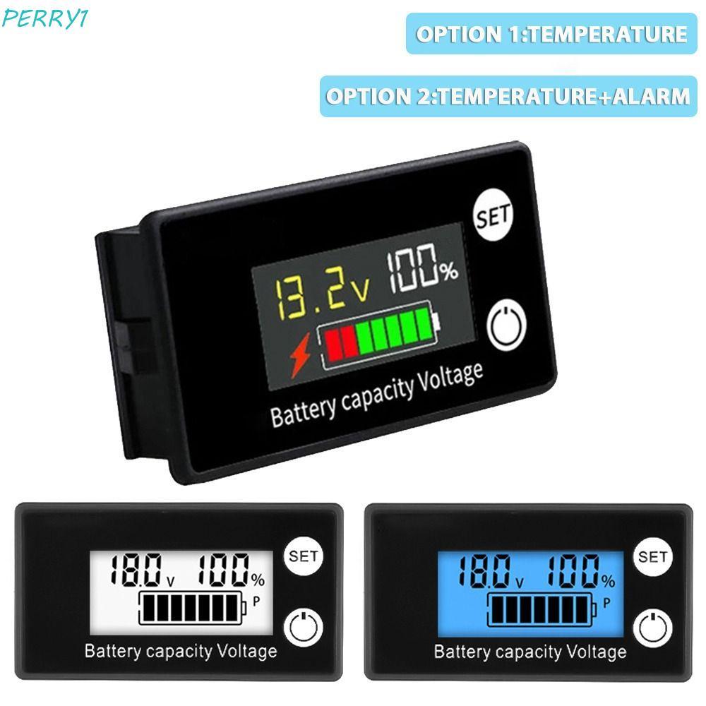 Vôn kế pin PERRY DC 8V-100V cho xe máy Máy kiểm tra pin LCD